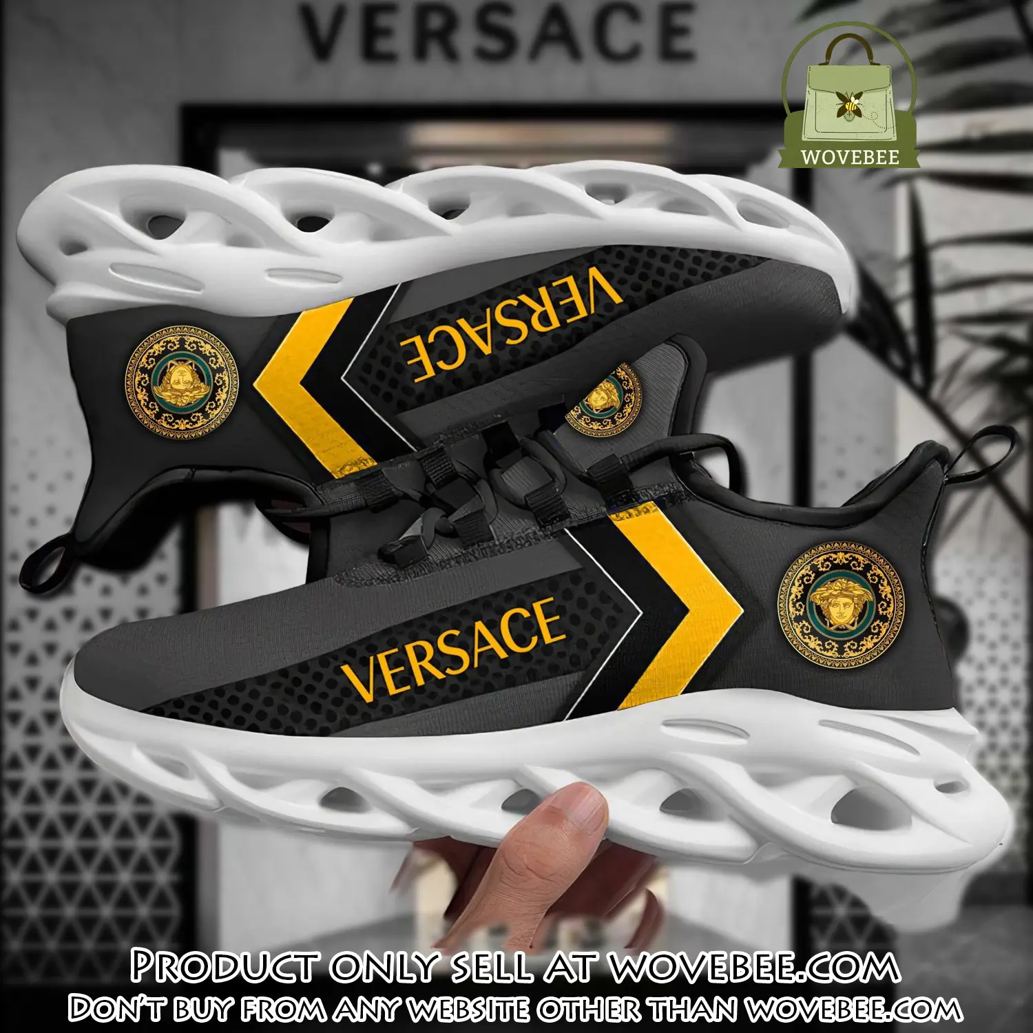 Versace medusa dark max soul shoes luxury brand gifts for men women wvb5915847